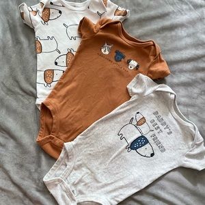 Baby Boy Bodysuit Short Sleeve set of 3